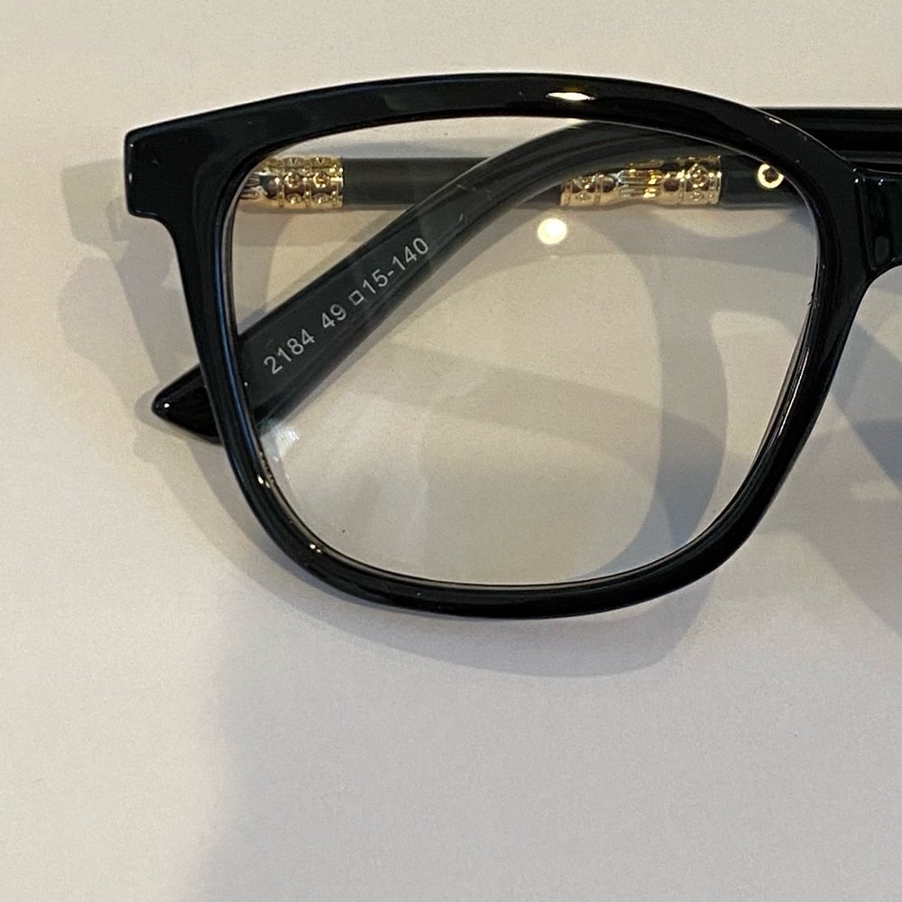 2184 49mm Black Eyeglass Frame with the Eyeglass Pouch. - Picture 4 of 7